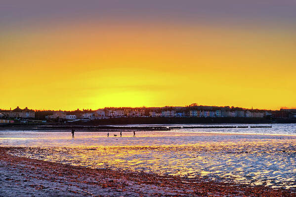 Andbc Art Print featuring the photograph Ballyholme, Skyglow Beach by Martyn Boyd