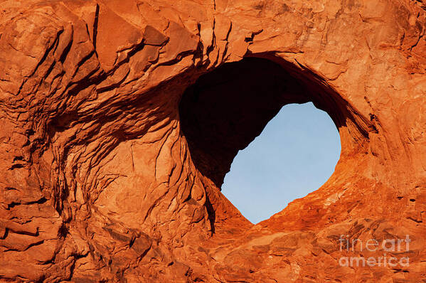 Arches National Park Art Print featuring the photograph Small Eye in Turret Arch at Sunrise Three by Bob Phillips