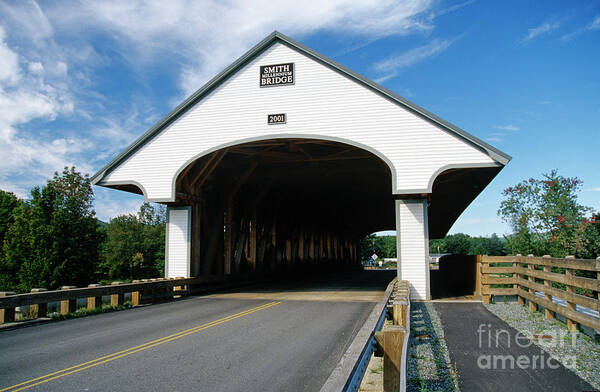 Bridge Art Print featuring the photograph Smith Covered Bridge - Plymouth New Hampshire USA by Erin Paul Donovan