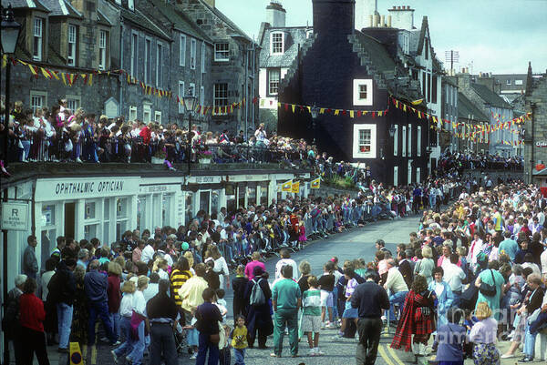 South Queensferry Art Print featuring the photograph South Queensferry Fair 1991 by Phil Banks