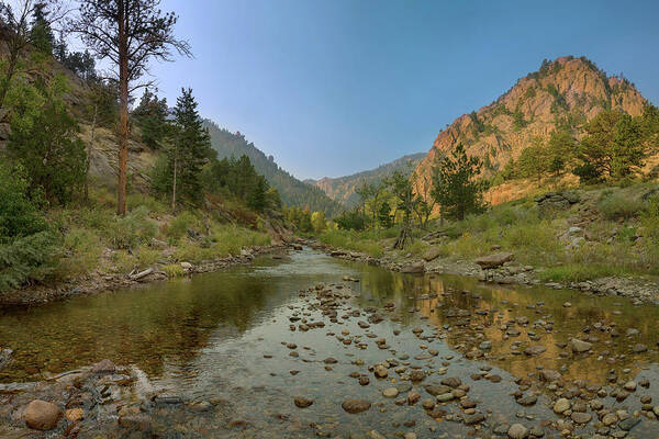 View Art Print featuring the photograph South St Vrain Canyon Streaming by James BO Insogna