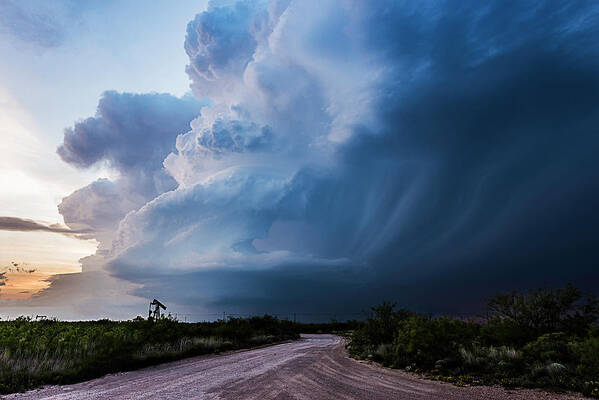 Supercell Art Print featuring the photograph Southwest Texas Oilfield by Marcus Hustedde