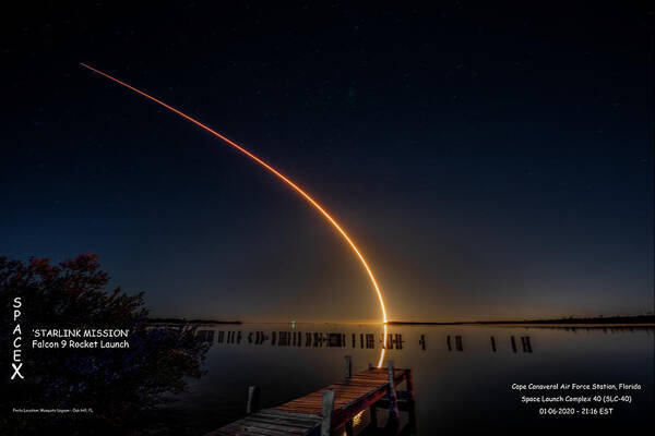  Art Print featuring the photograph SpaceX by Norman Peay