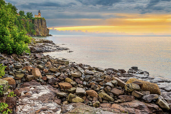 Split Rock Lighthouse Art Print featuring the photograph Split Rock Lighthouse by Sebastian Musial