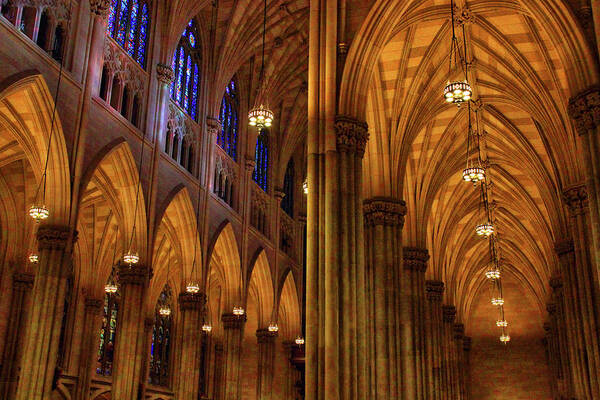 St. Patrick's Cathedral Art Print featuring the photograph St. Patrick's Arches by Jessica Jenney
