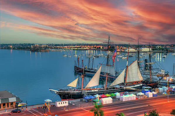 Star Of India Art Print featuring the photograph Star of India Tall Ship by David Zanzinger