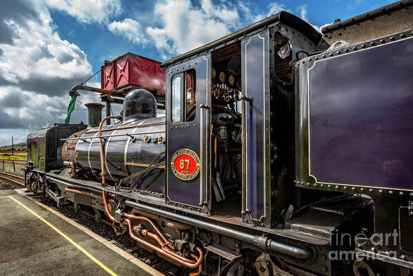 Steam Locomotive Art Print featuring the photograph Steam Locomotive No 87 by Adrian Evans