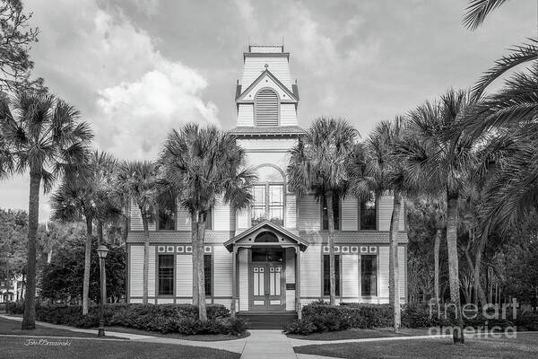 Stetson University Art Print featuring the photograph Stetson University DeLand Hall by University Icons