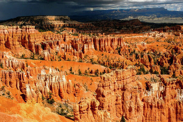 Bryce Art Print featuring the photograph Distant Thunder - Bryce Canyon National Park. Utah by Earth And Spirit