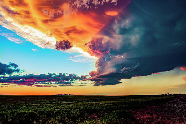 Sunset Art Print featuring the photograph Stormy Sunset by Marcus Hustedde