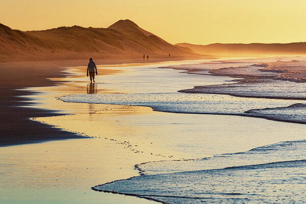 Falcarragh Art Print featuring the photograph Summer Evening Stroll - Falcarragh, Donegal by John Soffe