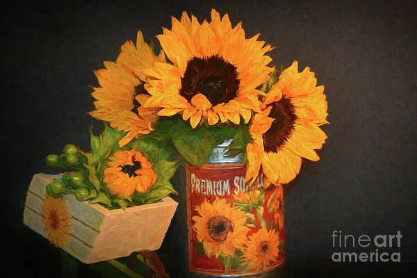 Sunflowers Art Print featuring the photograph Summer Texas Flower by Diana Mary Sharpton