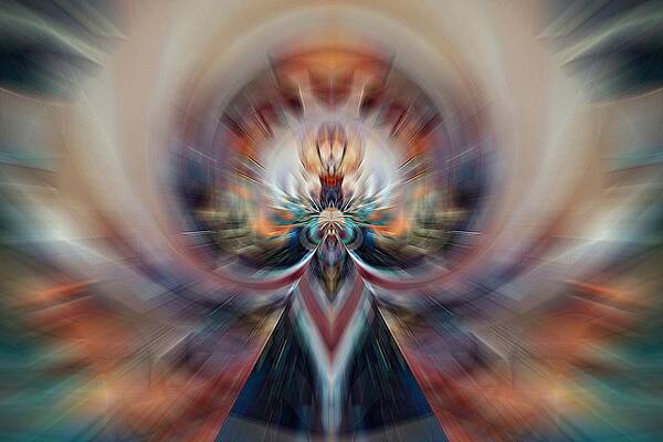 Goddess Art Print featuring the digital art Sun Goddess by David Manlove