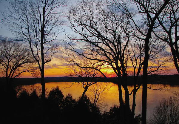 Sunset Art Print featuring the photograph Sundown by Susan Hope Finley