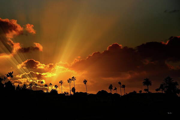 Sunset Art Print featuring the photograph Sunrays as Sunsets by Russ Harris