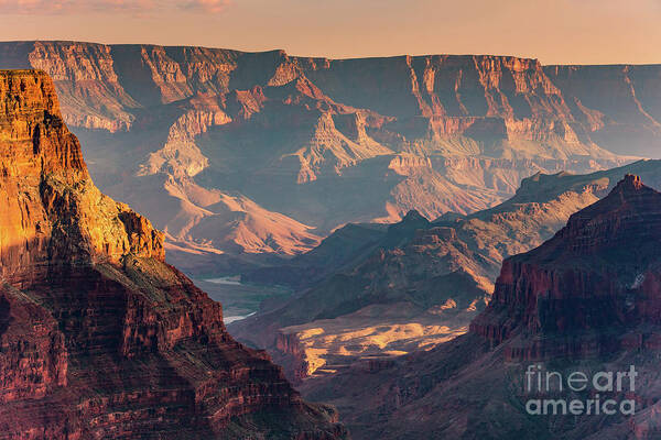 America Art Print featuring the photograph Sunrise from Confluence Point, Grand Canyon N.P, Arizona by Henk Meijer Photography