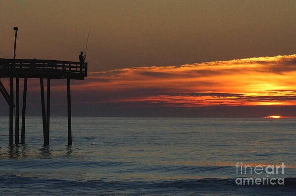 Outer Banks Art Print featuring the photograph Sunrise on the Outer Banks 3 by Ken Kvamme