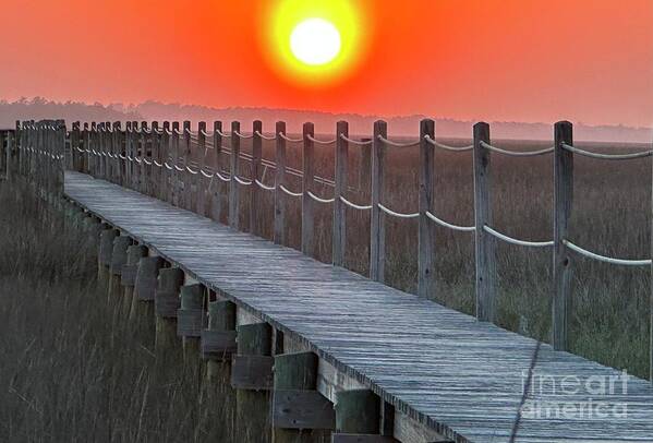 Sunset Art Print featuring the photograph Sunset at Seabrook Island by Catherine Wilson