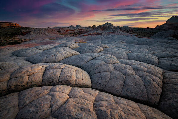 Arizona Art Print featuring the photograph Sunset at White Pocket by Michael Ash