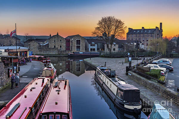 England Art Print featuring the photograph Sunset In Skipton by Tom Holmes Photography