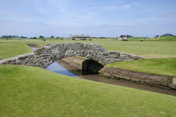 Arch Art Print featuring the photograph Swilcan Bridge, Old Course, St Andrews by John Lawson, Belhaven