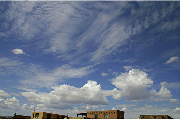 Sky Art Print featuring the photograph Taos,New Mexico Sky by Leslie Struxness