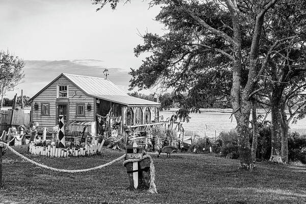 Fish House Art Print featuring the photograph The Beaufort North Carolina Fish House on Taylor's Creek by Bob Decker