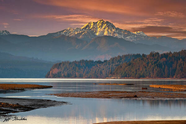 Bay Art Print featuring the photograph The Brothers from Hood Canal by Jeff Goulden