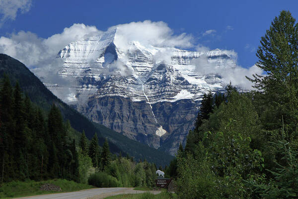Mt. Robson Art Print featuring the photograph The Canadian Rockies' Mt. Robson by Steve Wolfe