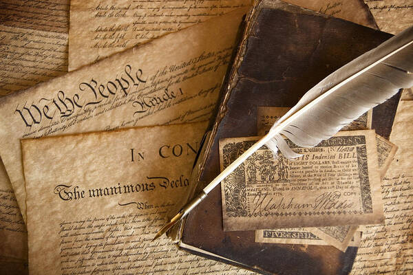 Note Pad Art Print featuring the photograph The Constitution by Rdegrie