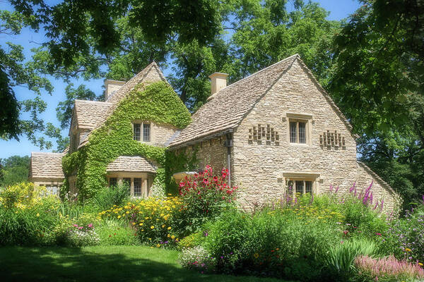 Greenfield Village Art Print featuring the photograph The Cotswold Cottage by Robert Carter