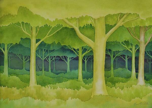 Kim Mcclinton Art Print featuring the painting The Forest for the Trees by Kim McClinton