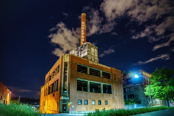 Abandoned Art Print featuring the photograph The old Hudepohl Beer Factory before demolition in Cincinnati Ohio 05-22-2017 by Dave Morgan