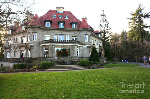 French Renaissance-style Château In The West Hills Of Portland Art Print featuring the photograph The Pittock Mansion by Rich Collins
