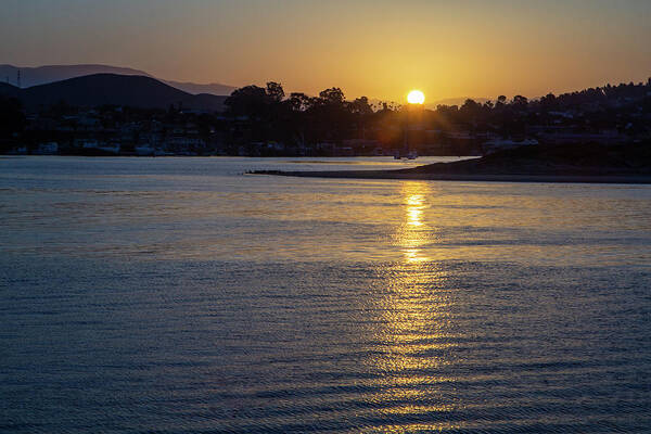 Morro Bay Art Print featuring the photograph The Rising by Gina Cinardo