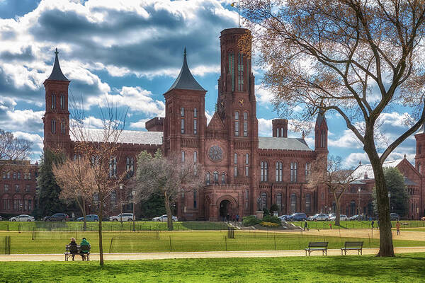 Washington Dc Art Print featuring the photograph The Smithsonian Castle - Washington DC by Susan Rissi Tregoning