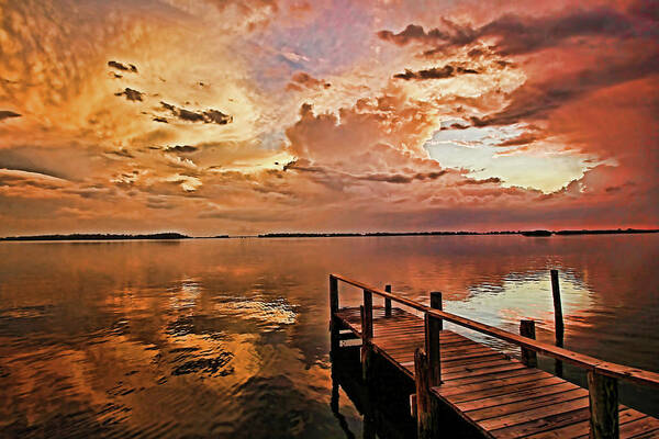 Mammatus Art Print featuring the photograph The Storm by HH Photography of Florida