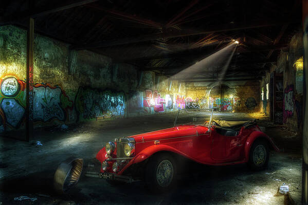 Abandoned Art Print featuring the photograph The thieves den by Micah Offman