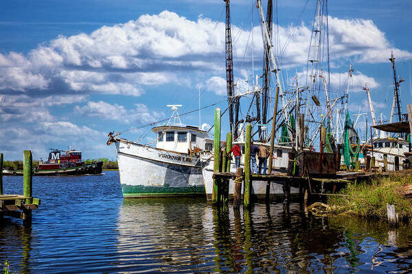 Boats Art Print featuring the photograph The Virginia Lee Shrimp Boat by Debra and Dave Vanderlaan