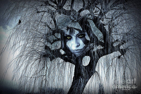 Surreal Art Print featuring the photograph The witching Tree by Kira Bodensted