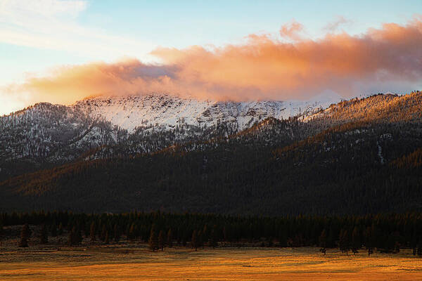 Janesville Art Print featuring the photograph Thompson Peak Morn by Mike Lee