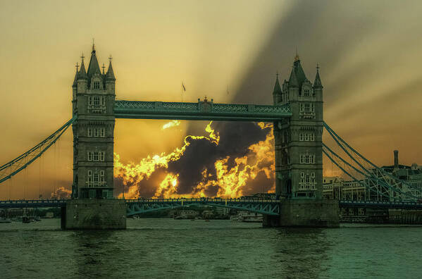 Composite Art Print featuring the photograph Tower Bridge by Jim Painter