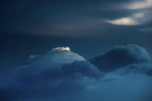 Cloud Art Art Print featuring the photograph Twin Peaks by Az Jackson