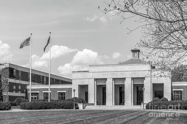 University Of Virginia Art Print featuring the photograph University of Virginia Law School by University Icons