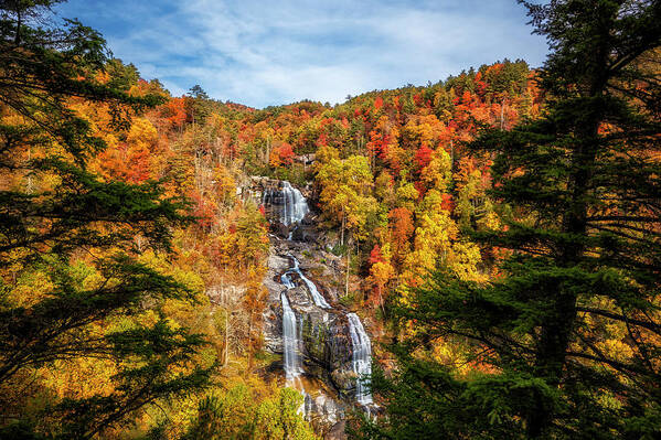 Nantahala National Forest Art Print featuring the photograph Upper Whitewater Falls by Mark Papke