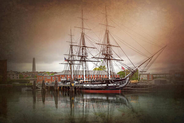 Boston Art Print featuring the photograph USS Constitution Boston by Carol Japp