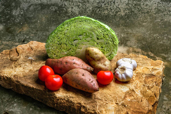 Vegetable Still Life Art Print featuring the photograph Vegetable still life by Xavier Cardell