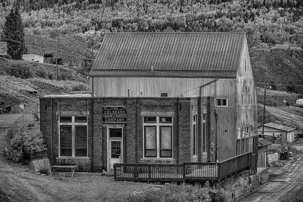Victor Colorado Art Print featuring the photograph Victor Colorado BnW IMG_86864798-2012 by Greg Kluempers