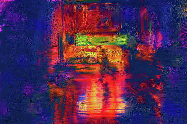Colorful Art Print featuring the mixed media View From an Alley Abstract by Shelli Fitzpatrick Colorful Art Print featuring the mixed media View From an Alley Abstract by Shelli Fitzpatrick