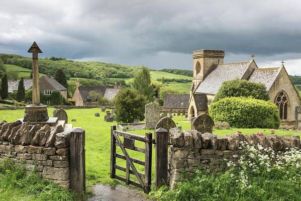 Gloucestershire Art Print featuring the photograph View To The Hills, Snowshill, Cotswolds, England, UK by Sarah Howard